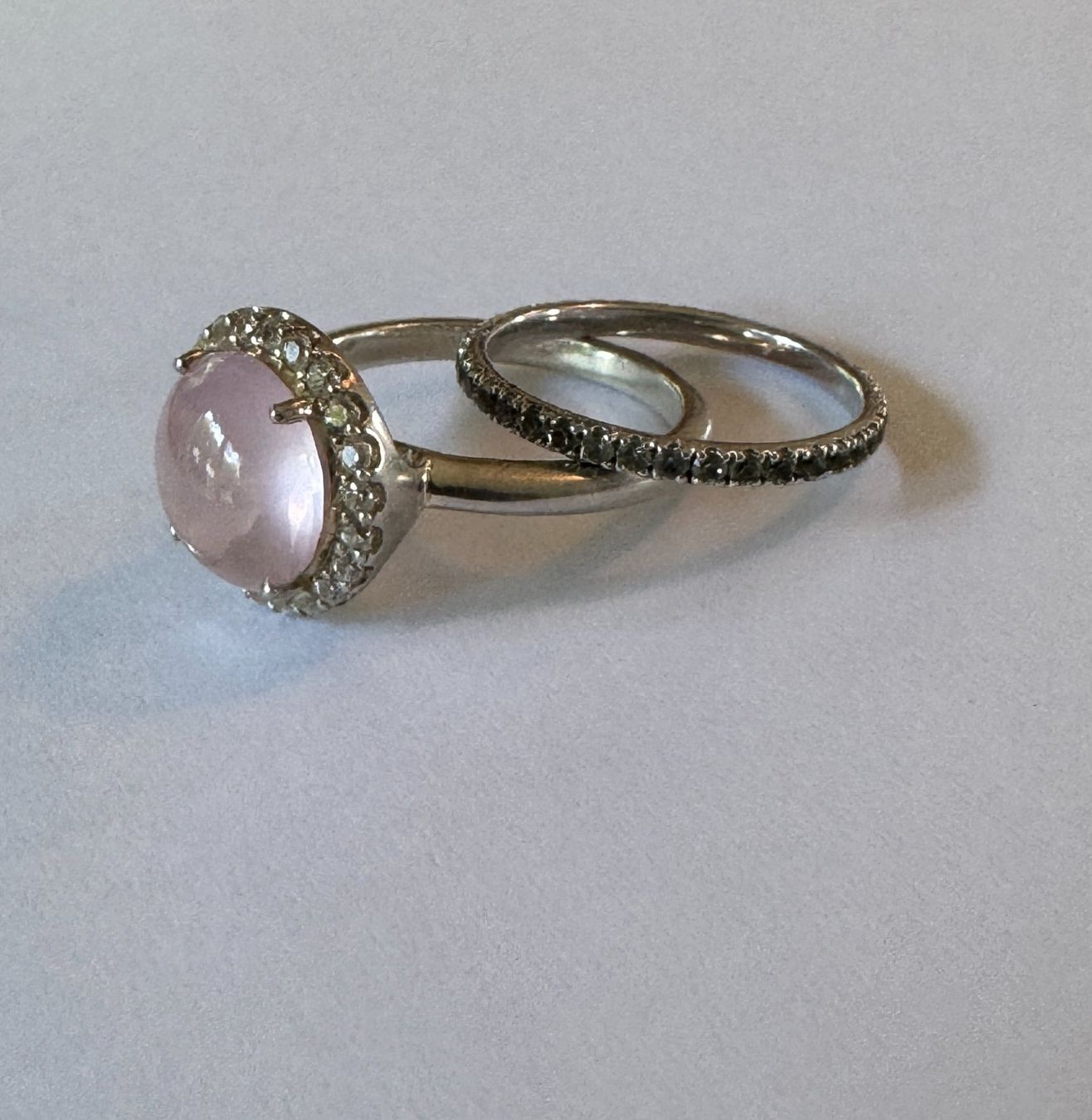 Ringe: Ringkombination mit Edelsteinen, Gr. 54 – Neu (gemäss Beschreibung) aus meggen von Njamiro