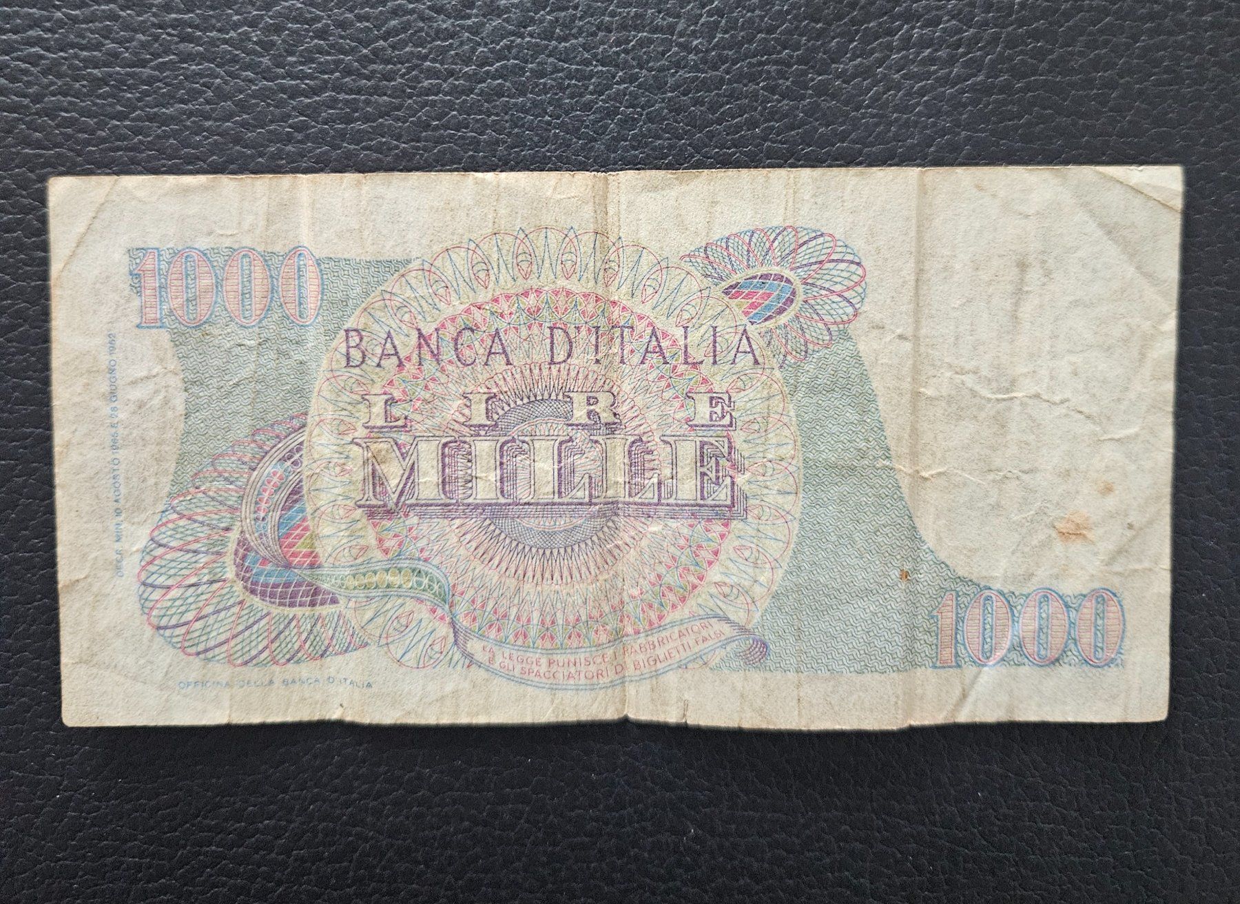 Banconote: 1000 Lire - Banknote 1962 – Usato da Liebefeld venduto da Straycats 1