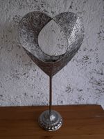 Grosser Kerzenständer aus Metall * Herz
