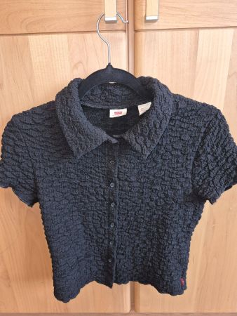 Levi's Bluse schwarz geknöpft