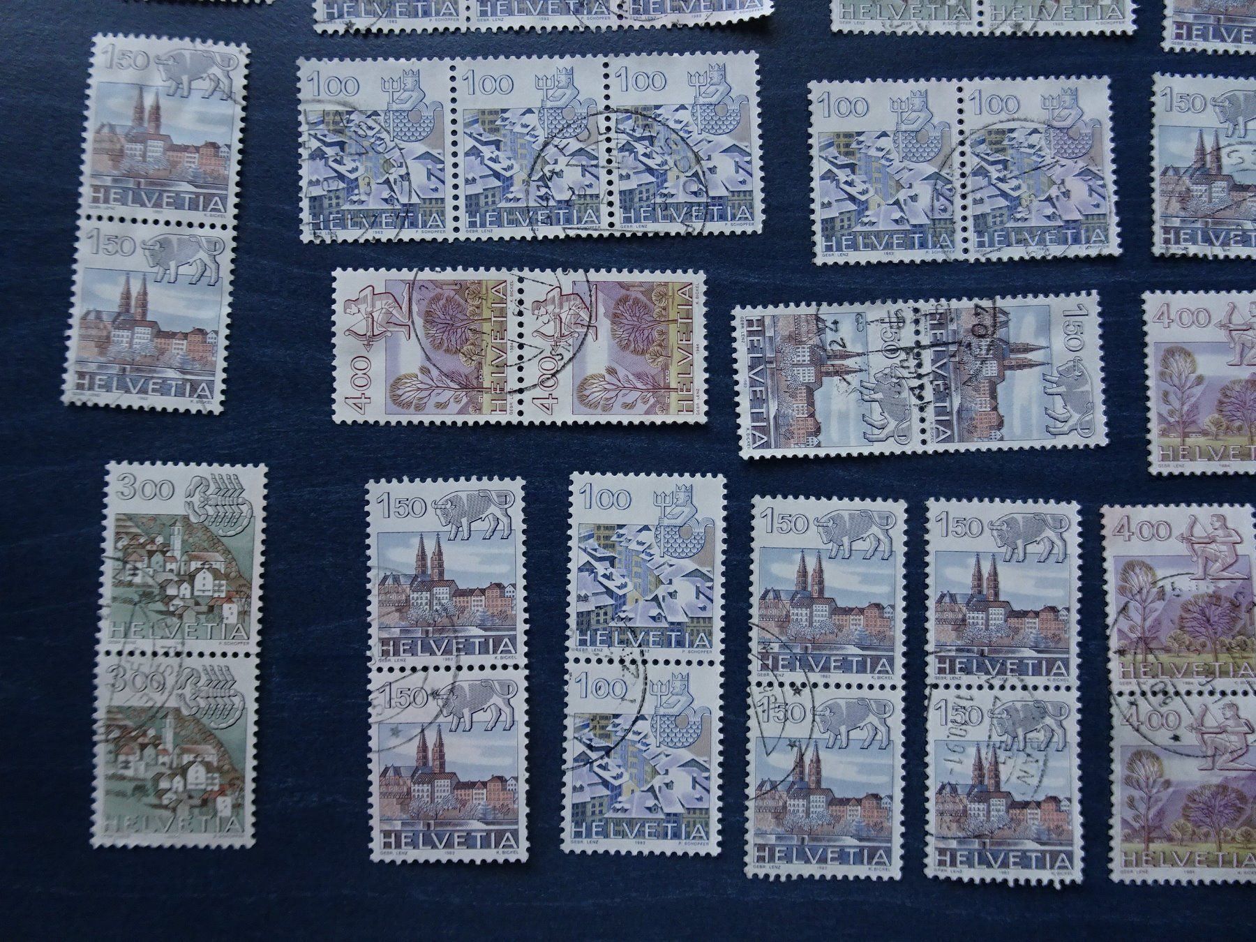 Alle Briefmarken: 1982/86 – Gebraucht aus Aadorf von Chnorli-Furz 3