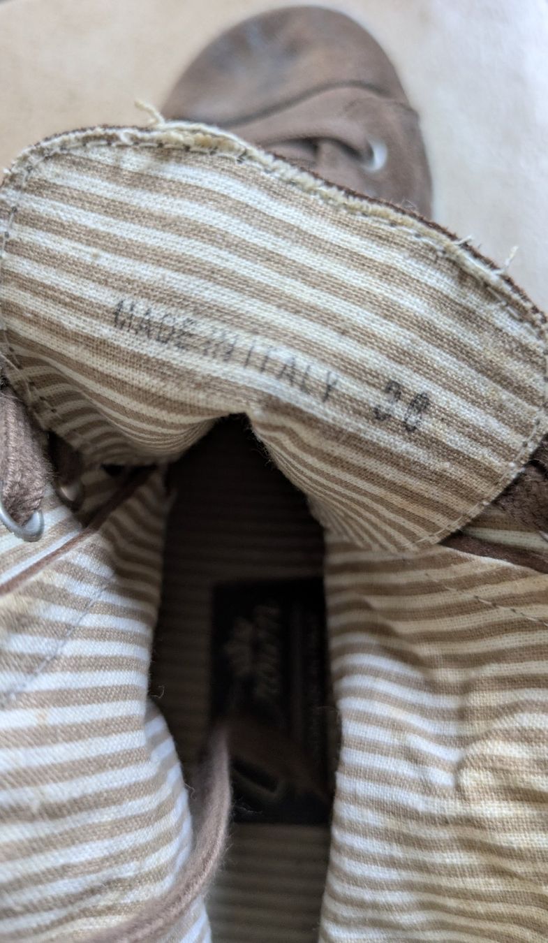 Scarpe da uomo: Chaussures daim cuir made in ITALY – Usato da Orsieres venduto da IndianaJones50a 5