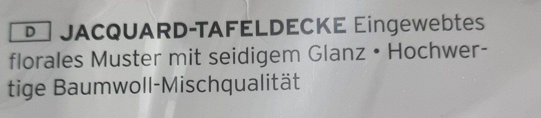Decken: Tchibo Jacquard Tafeldecke 150x275 – Neu und originalverpackt aus Frauenfeld von Bleeddragon 2