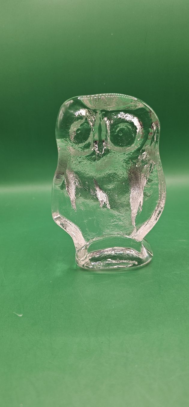 Statuette: Grosse Glas Eule Paperweight Figur – Usato da Zürich venduto da Daniela51 2