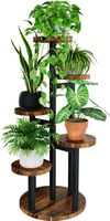 Blumenständer Holz 5 Etagen Pflanzenregal Outdoor braun