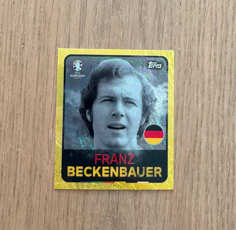 Autocollant Topps EURO Germany 2024 – Franz Beckenbauer #LEG9 Purple – Non Collé