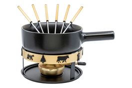 Fondue Set Kadastar  golden Alpes