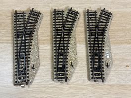 Märklin 3x 5202 Weichen M H0 (I)
