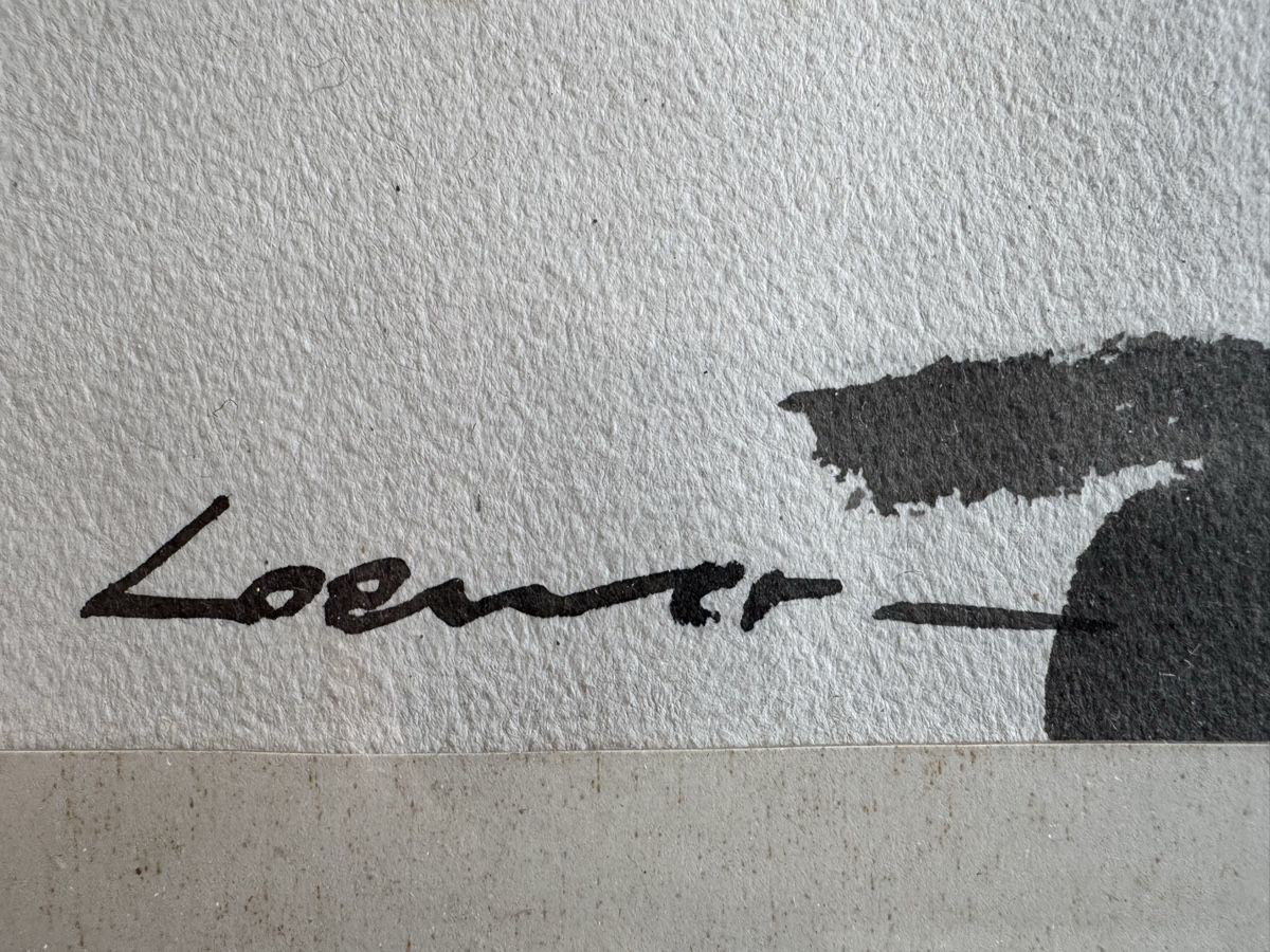 Gemälde: Original CH Claude Loewer Aquarell – Gebraucht aus Meilen von duppa 5