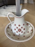 Wasserkrug und Schale WECHSLER Handmalerei floral 371KLV W26