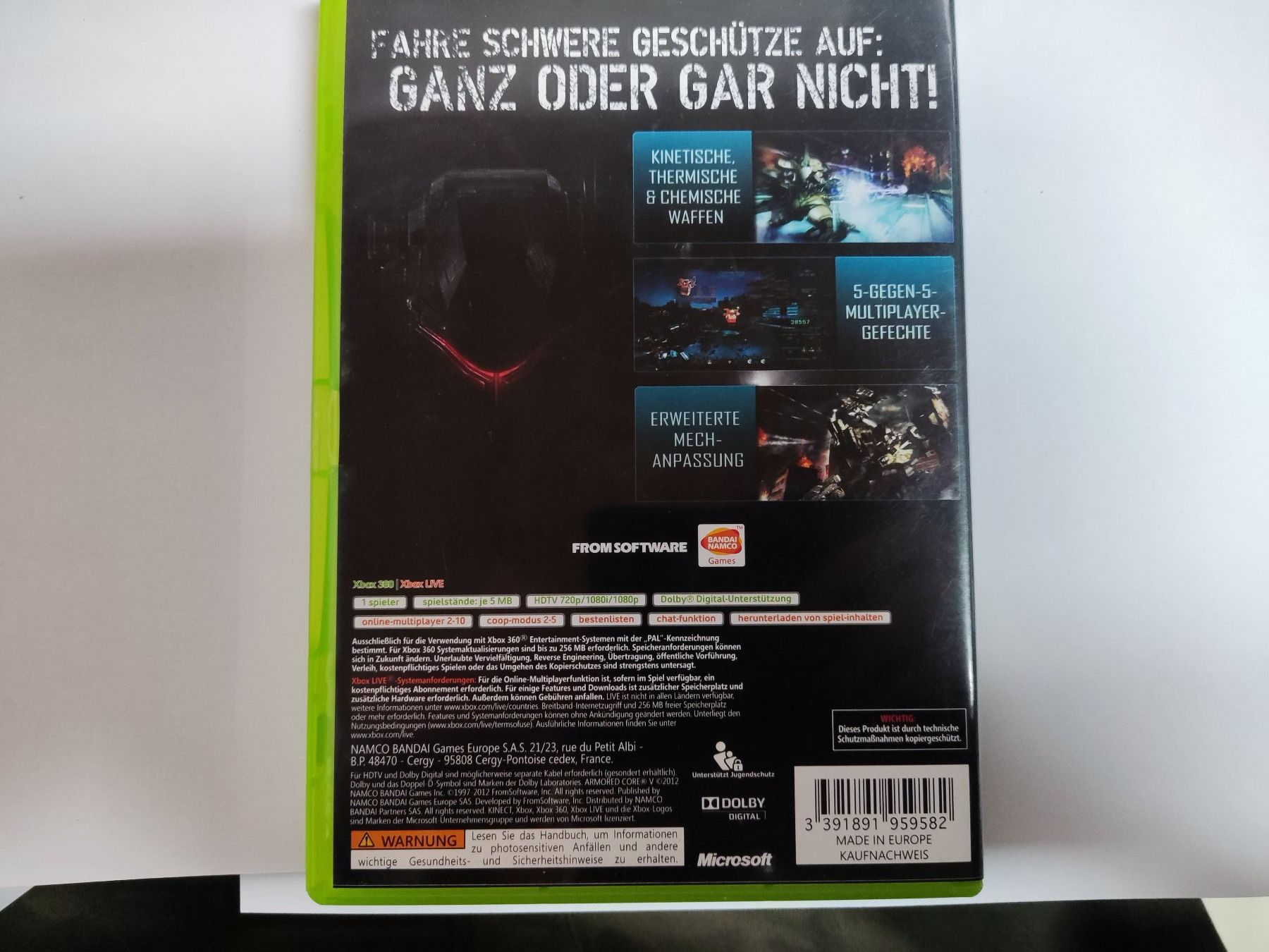 Giochi: Xbox 360 Spiel: Armored Core V PAL – Usato da Wolfwil venduto da Rarak 1