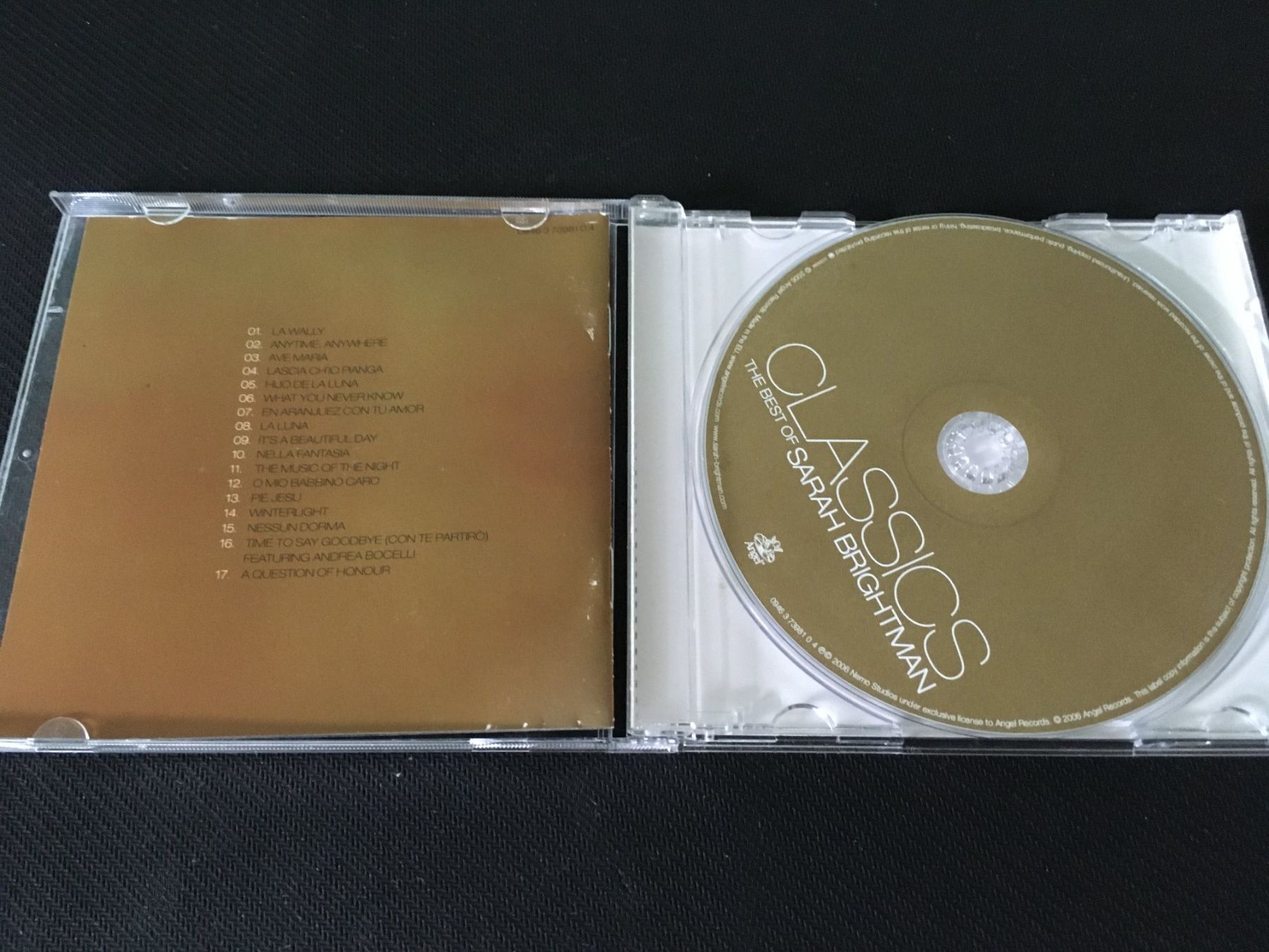 CDs: Sarah Brightman - Classics: The Best Of -CD- – D'occasion à St.Gallen par MedienJoe 1