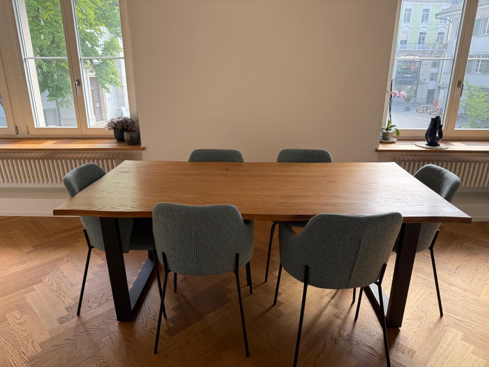 Tavoli: Holz- und Metalltisch 200x100 – Usato da Zürich venduto da luc_8wll 1