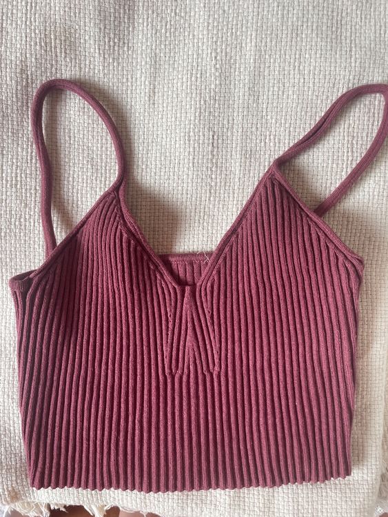 rot pinkes zara crop top Kaufen auf Ricardo