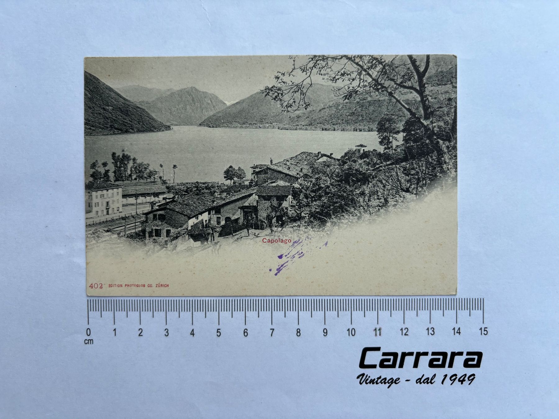 Cartoline postali: Postkarten Tessin Capolago – Usato da Chiasso venduto da Carrara-Modellismo