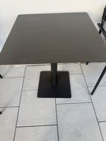 Tisch Metall Quadratisch Schwarz 65x65cm guter Zustand