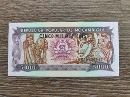 Mocambique 5'000 Meticais 1989 !!!!!