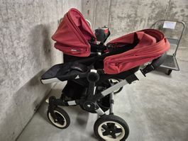 Bugaboo Donkey – 2 Sitze, 2 Wannen + viel Zubehör