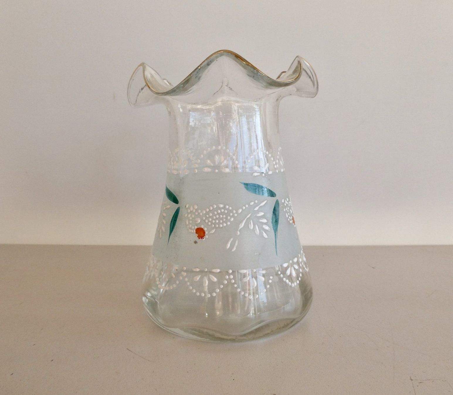 Vasi & Recipienti: antike kleine  Biedermeier Vase Handbemalt – Usato da Lüchingen venduto da Eeizo 1