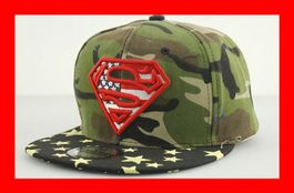 Basecap Superman Camouflage USA SCHWARZ Militär Armee Army