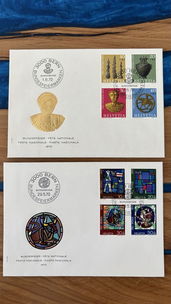 Couverts & Versandtaschen: Briefe mit Briefmarken – Gebraucht aus Wichtrach von Chrisscho