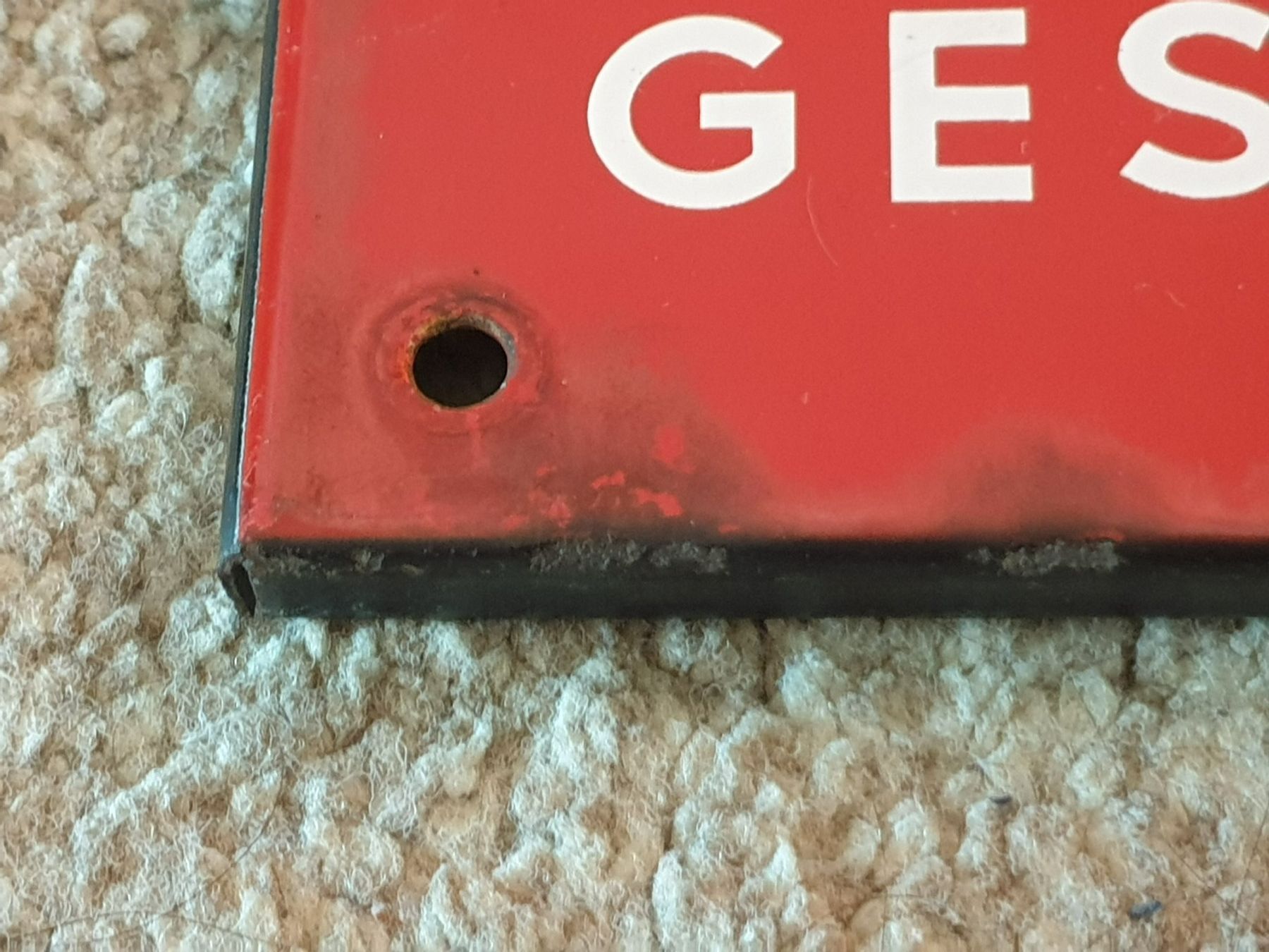 Schilder: Vintage Email Schild BASLER Versicherungen Tafel – Gebraucht aus Mörschwil von spirspi 1