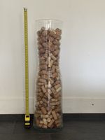 Decorative Glass Vase  65x18 cm (with or without Wine Corks)