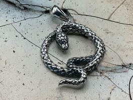 Anhänger Kobra in Sterlingsilber
