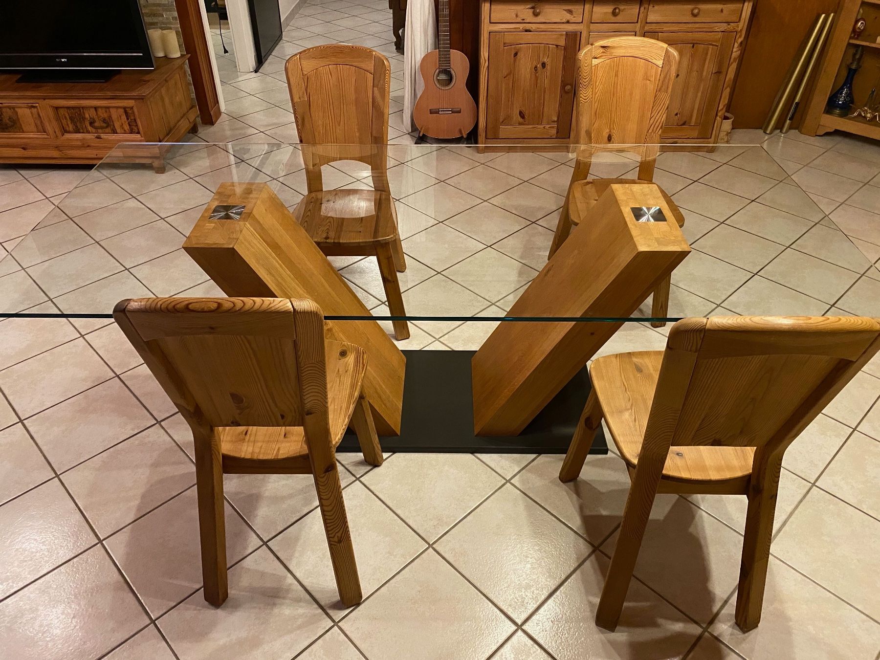 Tische: Table de salle à manger en verre Diga – Gebraucht aus Crissier von Chapsi 5