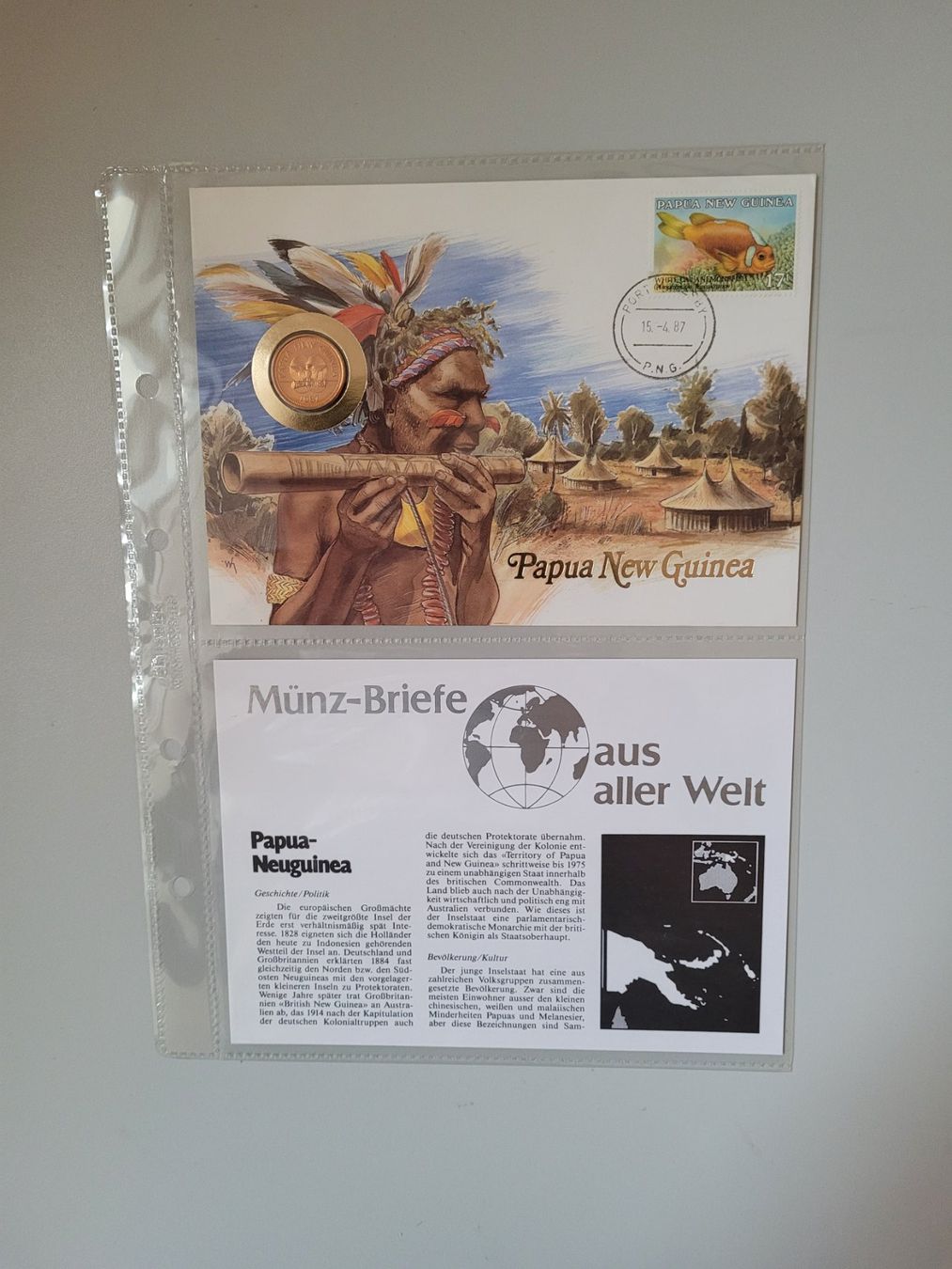 Tutti le monete: Münzbrief Papua-Neuguinea – Nuovo e nell'imballaggio originale da Bertschikon Gossau venduto da KEO2