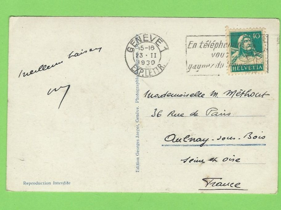 Cartoline postali: Genève, Pont du Mont-Blanc – Usato da Zürich venduto da t24_de 1