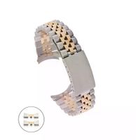 Jubilee Bicolor Uhrband 20mm in Edelstahl mit Endlinks