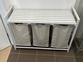 Vasagle Wäschekorb mit drei Fächern