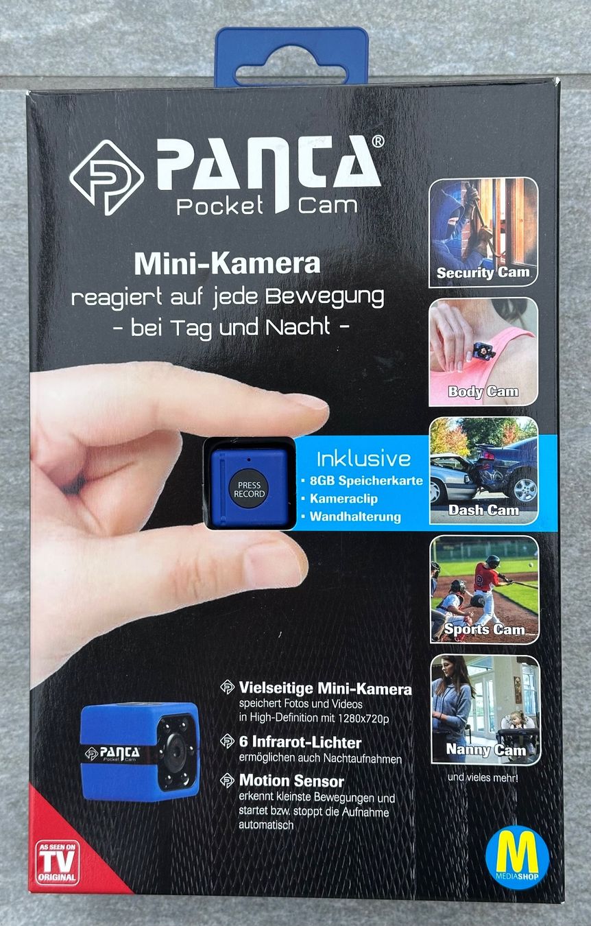 Action Cam: Panca Pocket Cam – Neu und originalverpackt aus Obstalden von Porco13