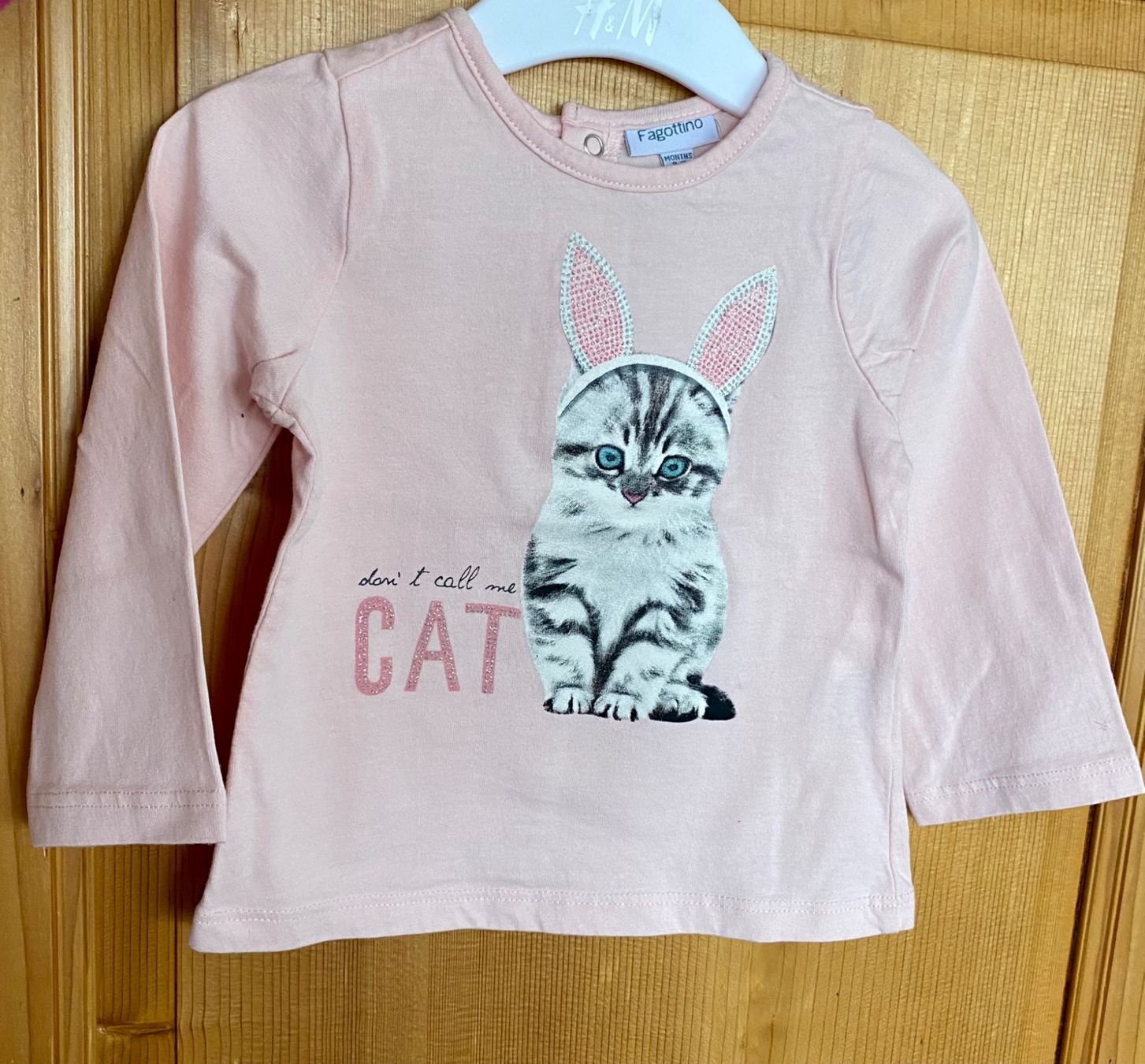 Maglioni & Felpe: TOP - Gr 74 Langarm Shirt Katze Strass – Usato da Rickenbach b. Wil venduto da sunneschii_ 3