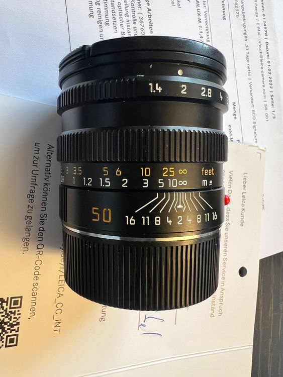 【未使用】Leica SUMMILUX-M 1:1.4/50mm(11868)Leica