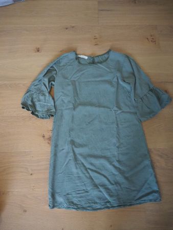 Anna Justper Sommerkleid olive, Grösse S, 100% Tencel