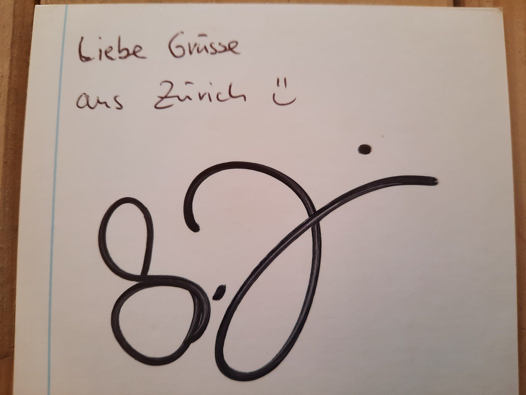Autografi: Sandro Zinggeler / schweizer Koch – Usato da Worben venduto da ersa01 1