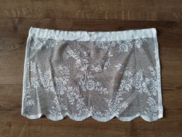 18x Spitzengardine Blumen weiss Spitze