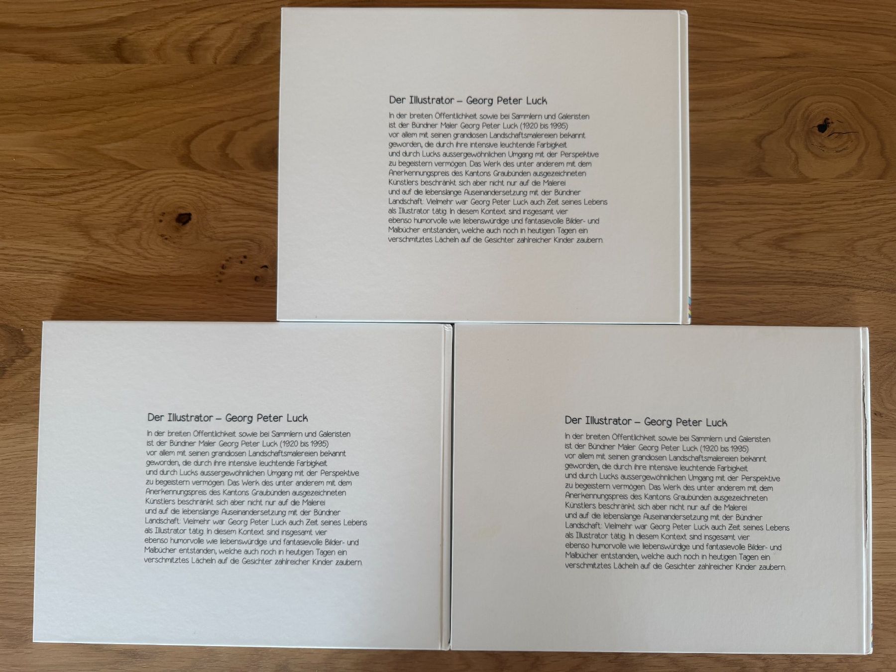 Bücher: Kinderbücher von Georg Peter Luck – Gebraucht aus Jenaz von Sandrobordoli 1