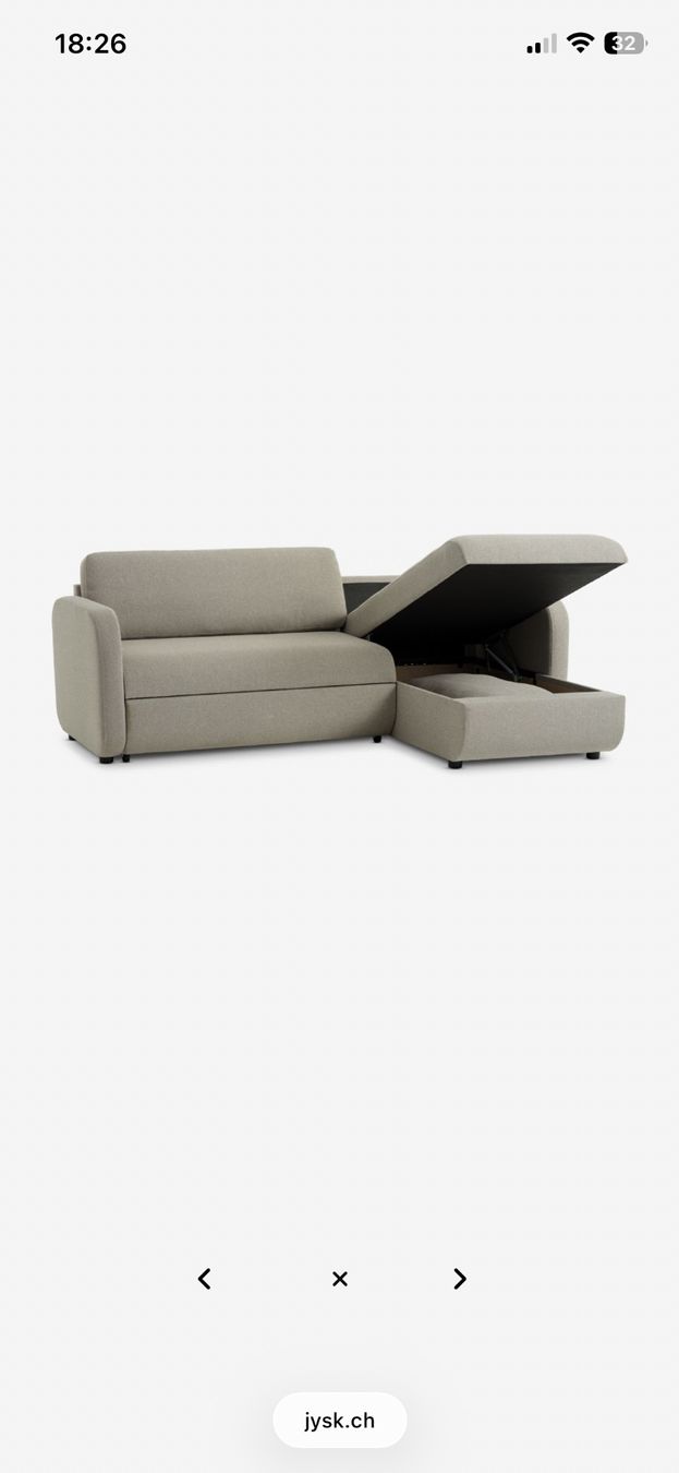 Jysk Sofas: Schlafsofa Stoff Beige – Gebraucht aus Pratteln von duro065 5