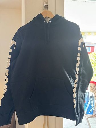 Supreme sideletter Hoodie Black