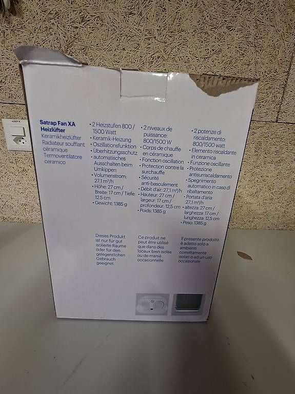 Radiatori: Satrap Fan XA Heizlüfter – Usato da Fahrweid venduto da Zingwei88 2