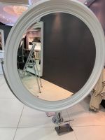 XXL Designer Spiegel rund 180 cm, Gesamthöhe 210 cm