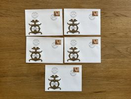 5x FDC ZNr 542 1975