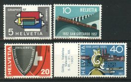 1957, Gedenkmarken **