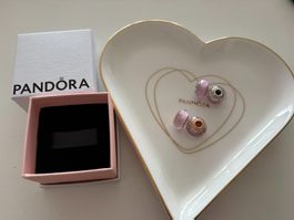 Pandora Charms - Murano Rosa (mit Silber und Roségold)