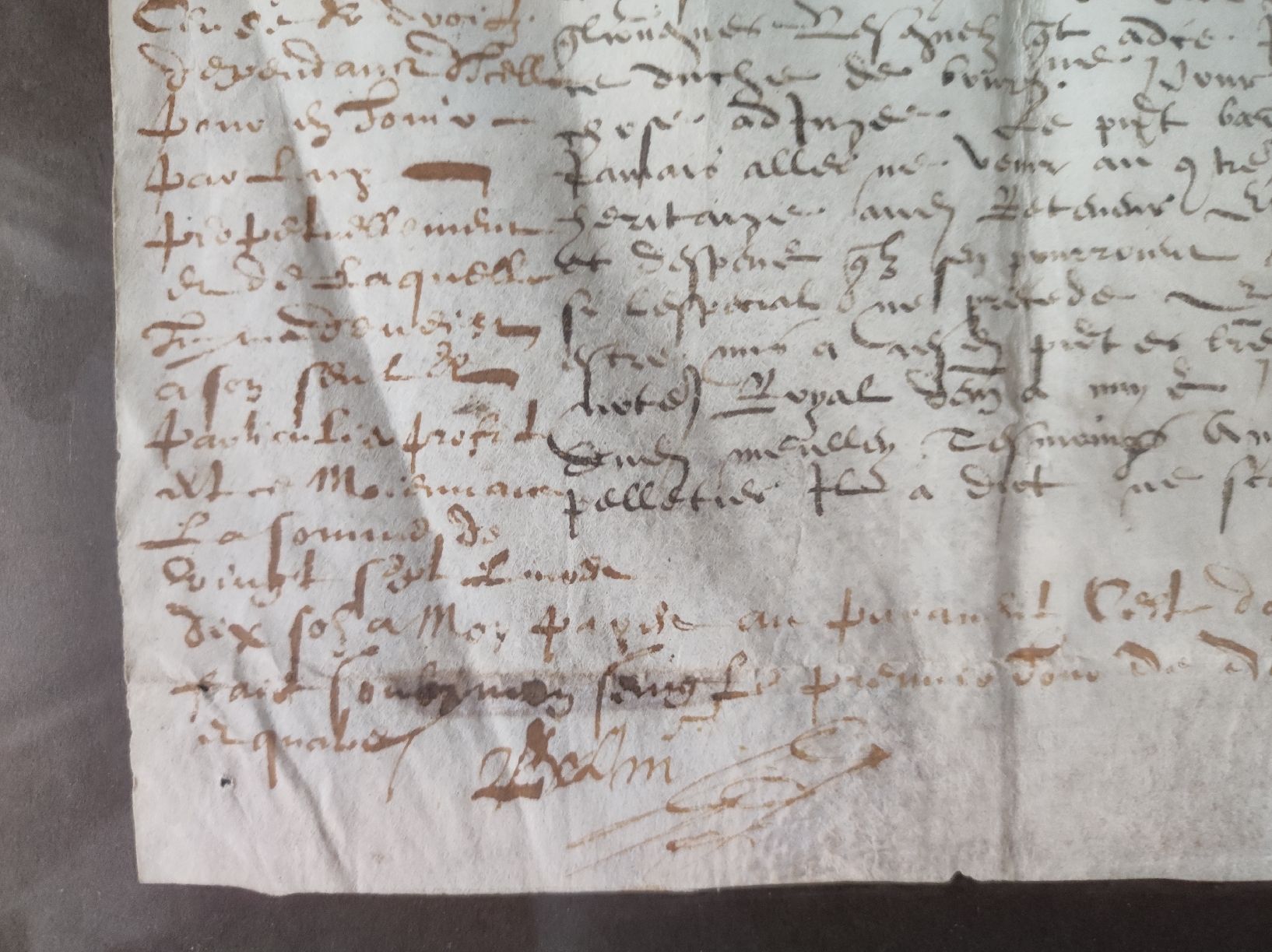 Dokumente: MANUSKRIPTE - MITTELALTER 1566 – Gebraucht aus Goldach von Gaip 3