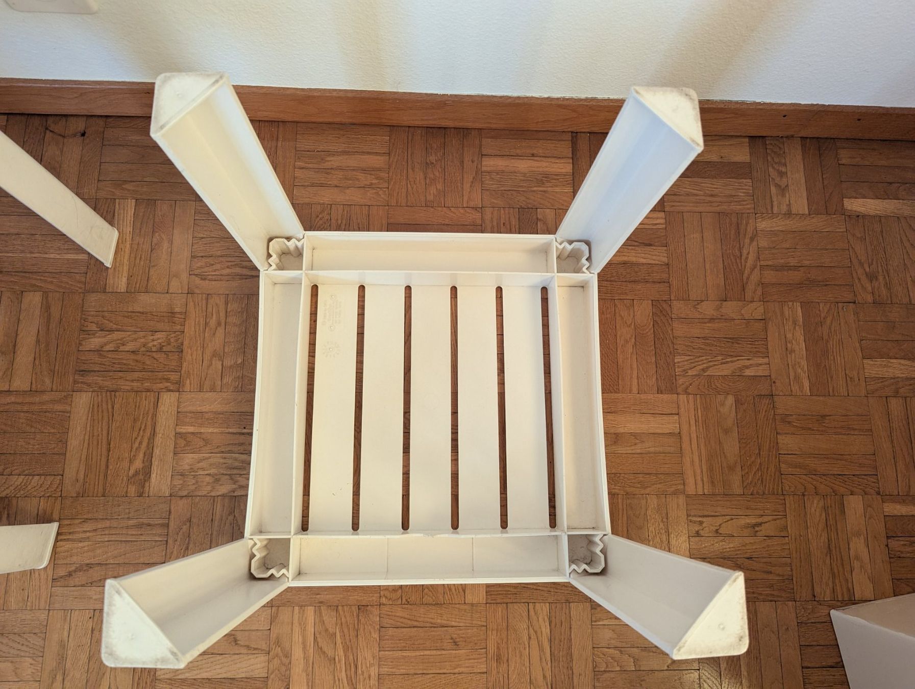 Hocker: 2er-Set Plastikhocker / Beistelltische, weiss – Gebraucht aus Romanshorn von UrbanMercato 3