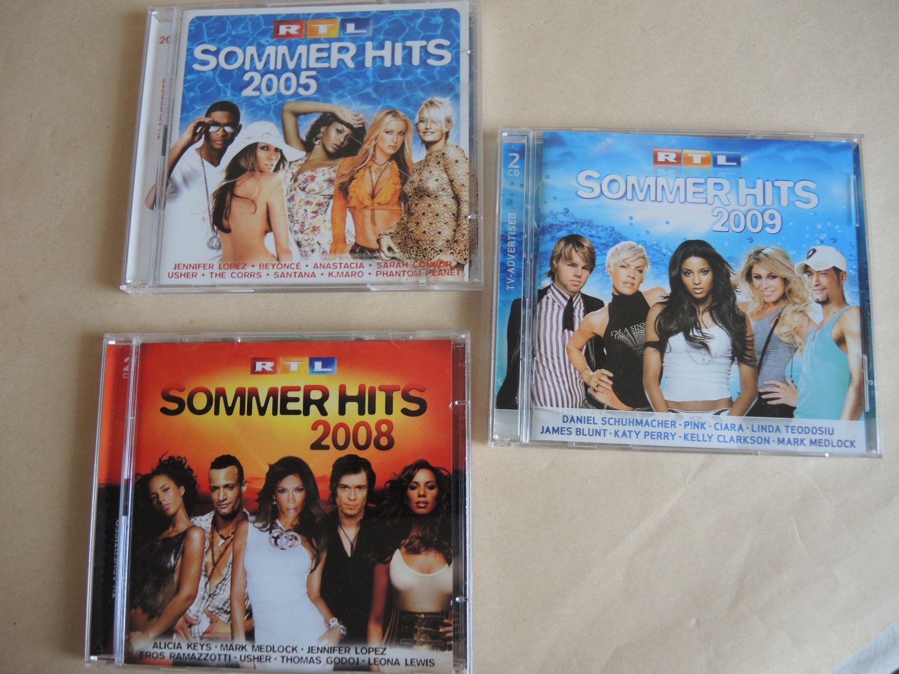 CDs: 3 x Doppel CD RTL - Sommer Hits 2005, 2008, 2009 – Gebraucht aus Rorschach von maeck8